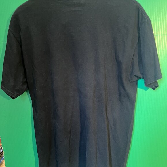 Wolf Dreamcatcher Graphic T-Shirt Black L | Fruit of the Loom HD Cotton | Tribal - Picture 5 of 5